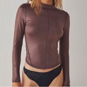 Free People Intimately Straight Up Long Sleeve XS